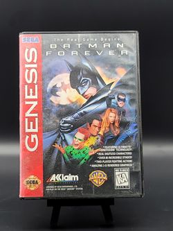 Sega Genesis Batman Forever ( Tested & Working  ) Complete