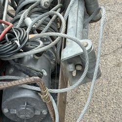 Warn Winch on Trailer Hitch Mounted Rack