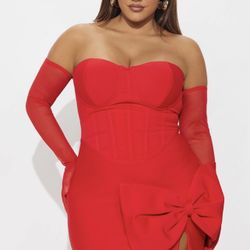 Medium Red Bodycon Dress