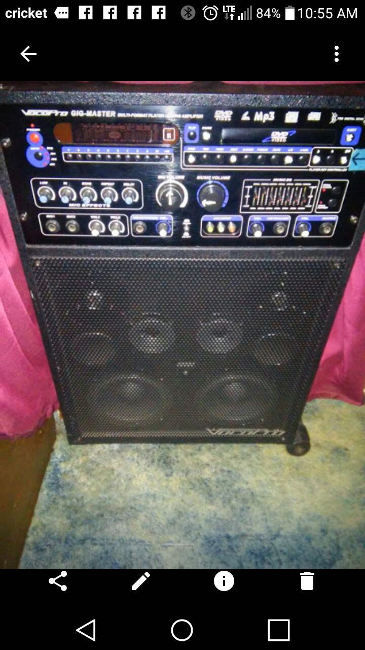 Amp for a band Or Home Use.. asking $400.00... use for your guitar are different things keyboard, or bass, or mic's .. even has a CD player .... ..
