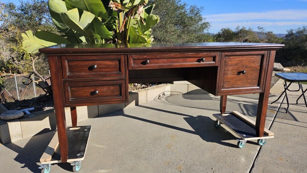 Pottery Barn Office Desk Solid Wood