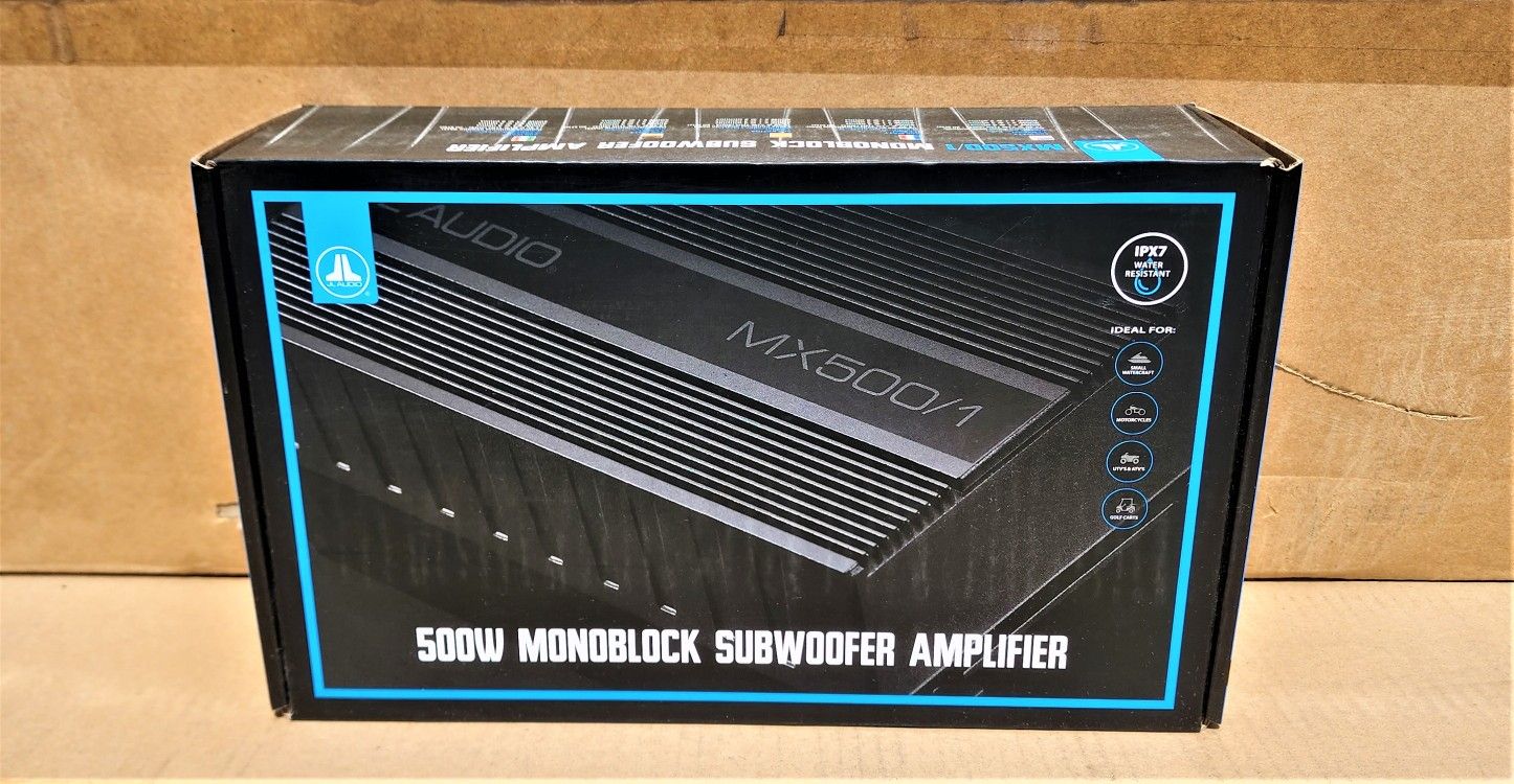 JL Audio MX500/1 Compact Marine Power Amplifier 1000 Watts Subwoofer Amp 🚨 Payment Options Available 🚨 No Credit Needed 🚨