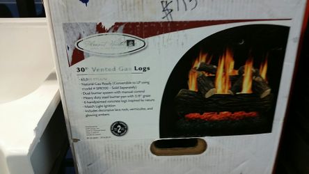 30 inch vented gas logs