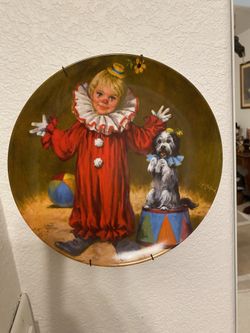 collectibles clown plate