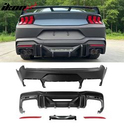 Fits 2015–2023 Mustang Dark Horse Rear Bumper + Rock Diffuser +GT-C Light +Reflector