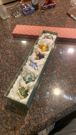 Vintage animal Christmas ornaments collection