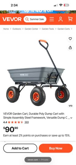 Vevor dump wagon