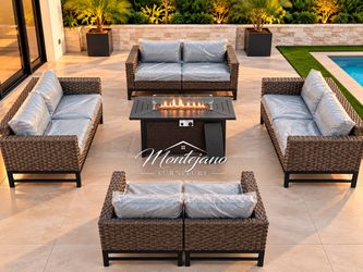 Patio furniture set with Fire pit