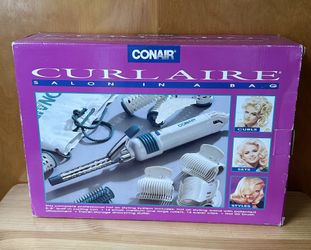 Vintage 1993 Conair Curl Aire 5/8” Salon In A Bag Set Model CB520 New Open Box