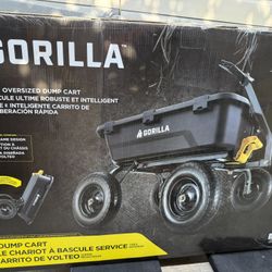 1400lb Capacity! 9 Cu. Ft! Gorilla Super Duty Dump Cart