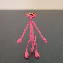Vintage Bendable Poseable Pink Panther Rubber Toy Figure