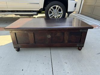 Antique Wood Trunk Pottery Barn