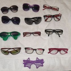 Lot of 13 fun funny fashionable eye glasses