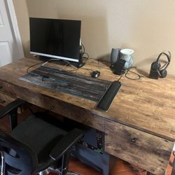Rustic Wood Desk