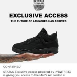 Jordan 4 Retro 'Black Cat' Size 11 Men 