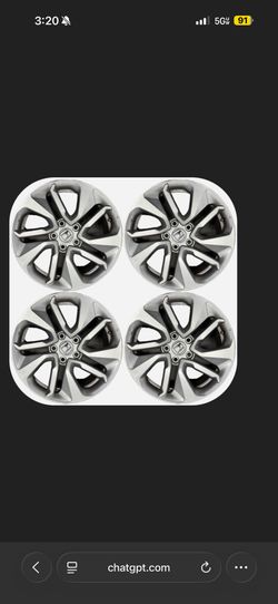 Used Set Honda Accord Silver 17” Wheel and Rims 2018
