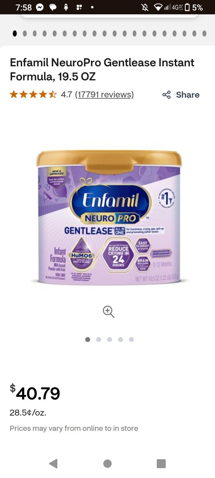 19 Oz Baby Formula 