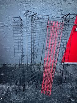 16 wall Racks (12 black And 4 red Ones)
