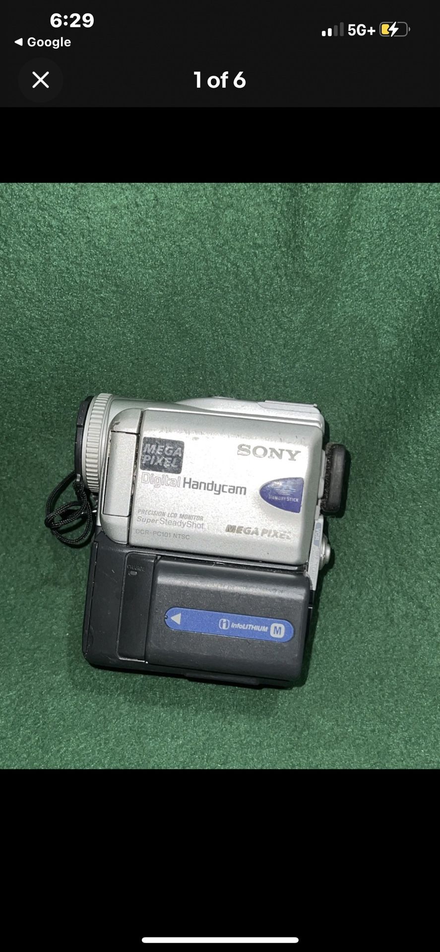 Sony DCR-PC101 MiniDv Mini Dv Camcorder Camera VCR Player Video Transfer