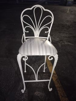 Beautiful Metal Tall Chair