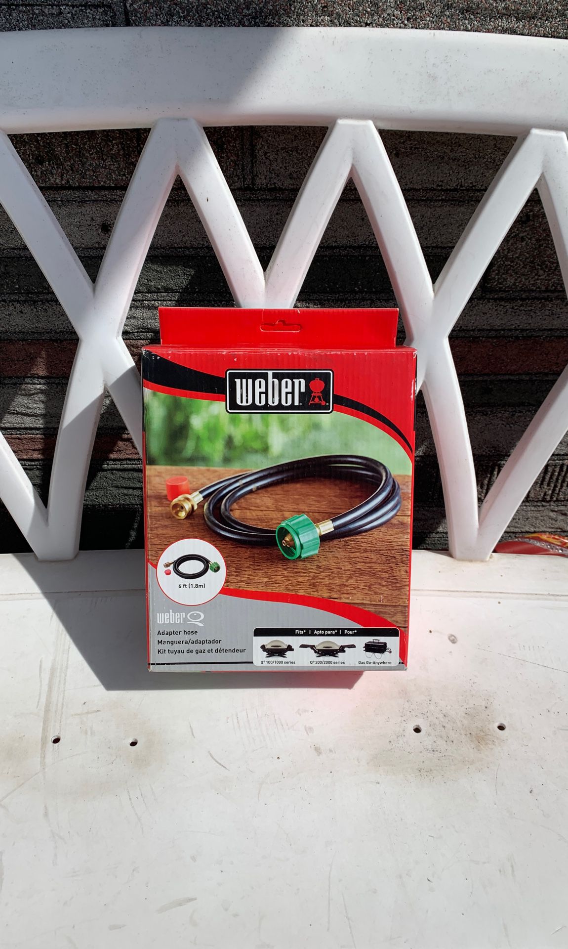 Weber portable grill adaptor hose! Work with Gas Go-Anywhere grills as well as WeberQ bbq! Weber item 6501