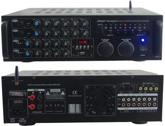 Pyle Dual Channel Bluetooth Mixing Amplifier 2000W Rack M Karaoke Sound #1537F Y