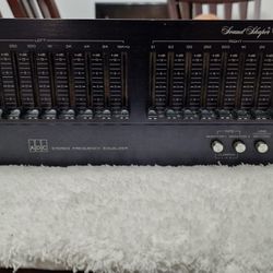 Vintage/ Retro ADC Sound Chapter One Ten IC Dual Channel Stereo Frequency EQ Equalizer for Audio/ Sound System 