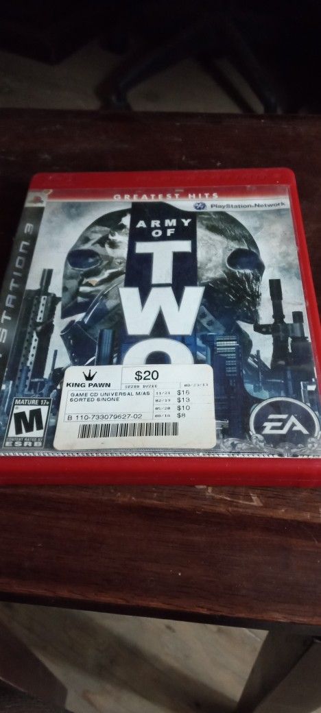 Army Of Two PS3 Replacement Video Game Case