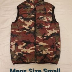 Mens Camouflage Puffer Vest