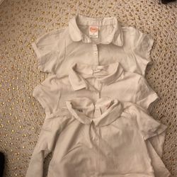 Girls uniform tops/uniforms/white uniform
