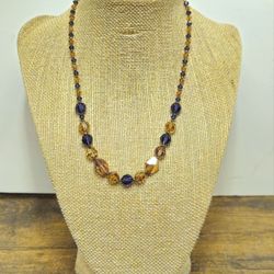 Sterling Silver Crystal Beads Necklace
