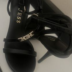 Black Strappy Guess Heels