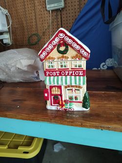 LED Light Post Office Cookie Jar