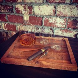 Handmade Reclaimed Wood Bar Tray