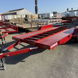 2025 Carson Trailers Red California Car Hauler 6.5’ X 16’ 7K GVWR 