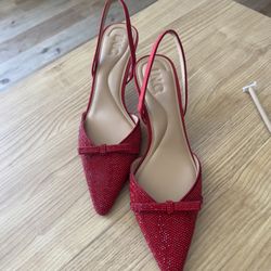 red crystal pumps