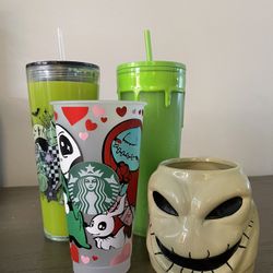 Nightmare Before Christmas Cups