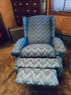 Comfy Blue Reclining Chair