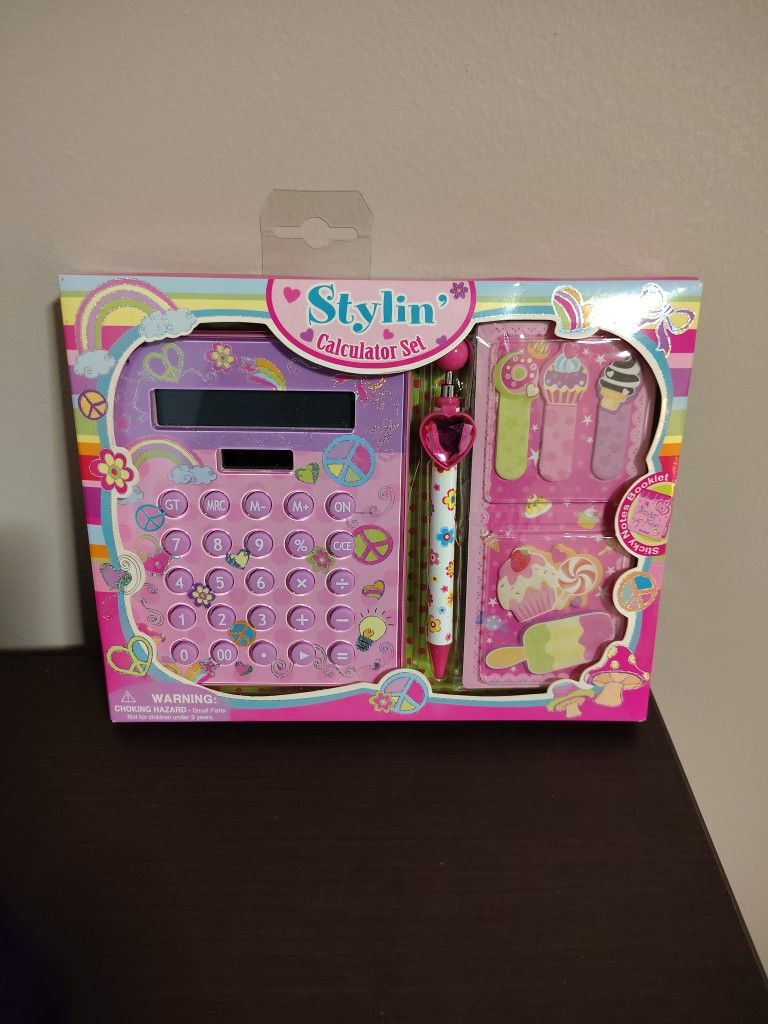 Children's Stylin Calculator Set.