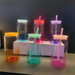 16Oz Ombré Glass Cup Christmas Gift