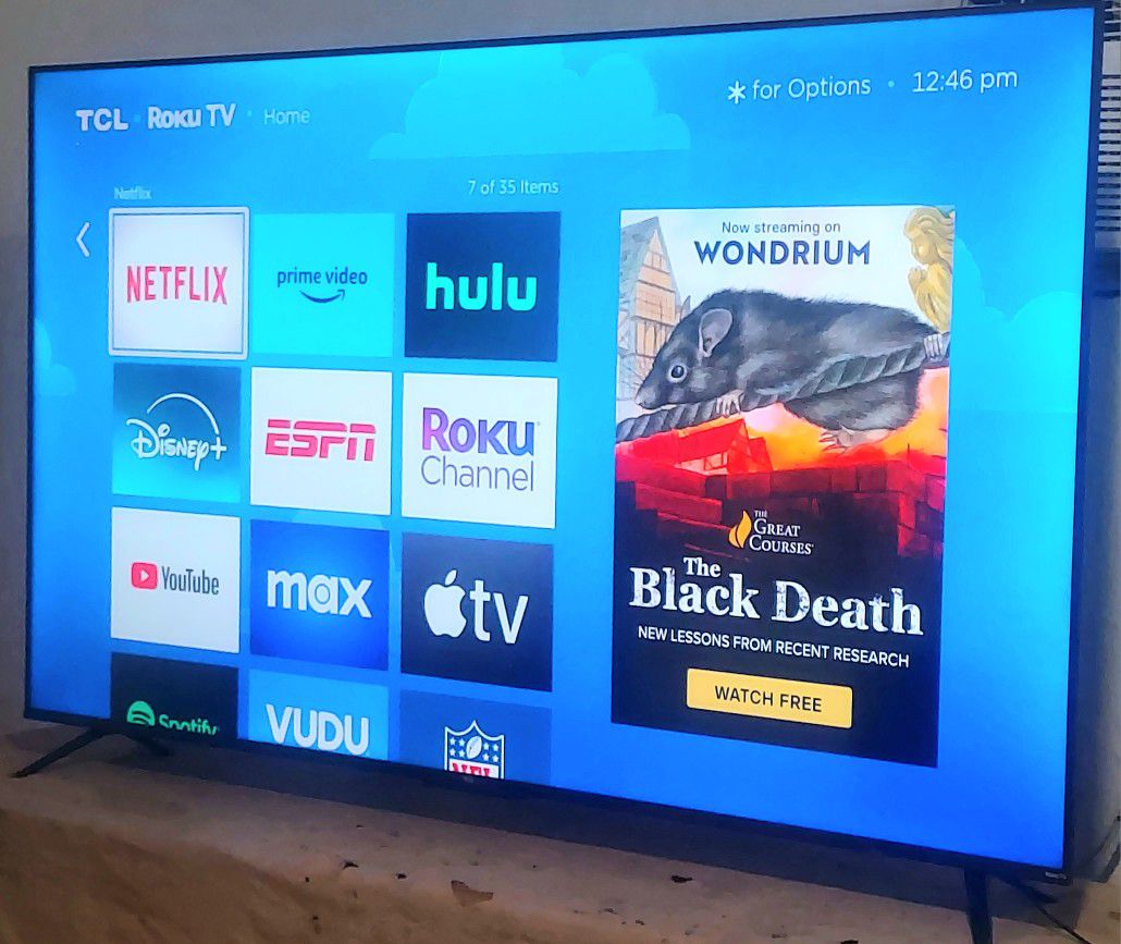 TCL 65"   4K  SMART TV  LED  HDR  With  APPLE TV   DOLBY  VISION  FULL  UHD  2160p🟢 ( FREE  DELIVERY ) 🟣 NEGOTIABLE 🔴
