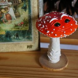 Anthropologie Forest Mushroom Ornaments Psychedelic Magic Amanita Mushroom Toadstool Enchanting Decor
