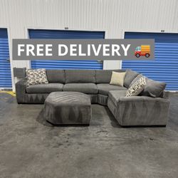 Large Gray Sectional Free Delivery