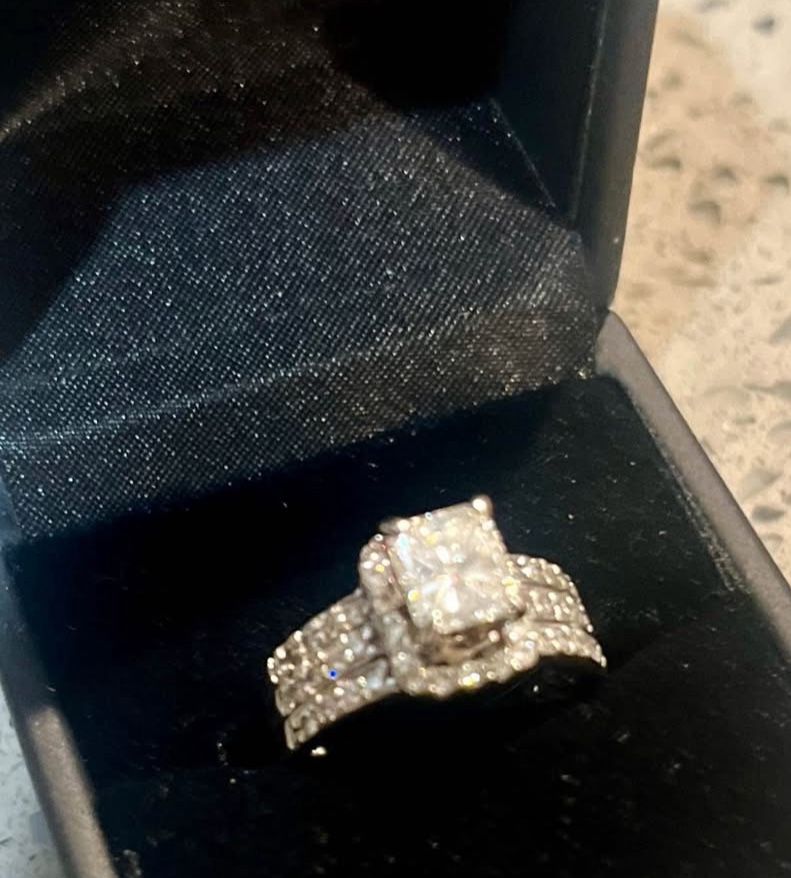 WILL TRADE REAL Diamond Wedding Ring