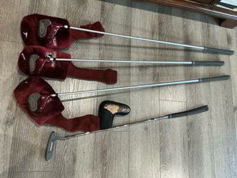 GOLF CLUB DRIVERS PLUS PUTTER HARDLY USED