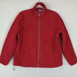 Athletic Works Heavy Full Zip Fleece Jacket Coat Size 16/18 in Red