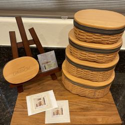Longaberger Collectors Club Harmony baskets set of 5
