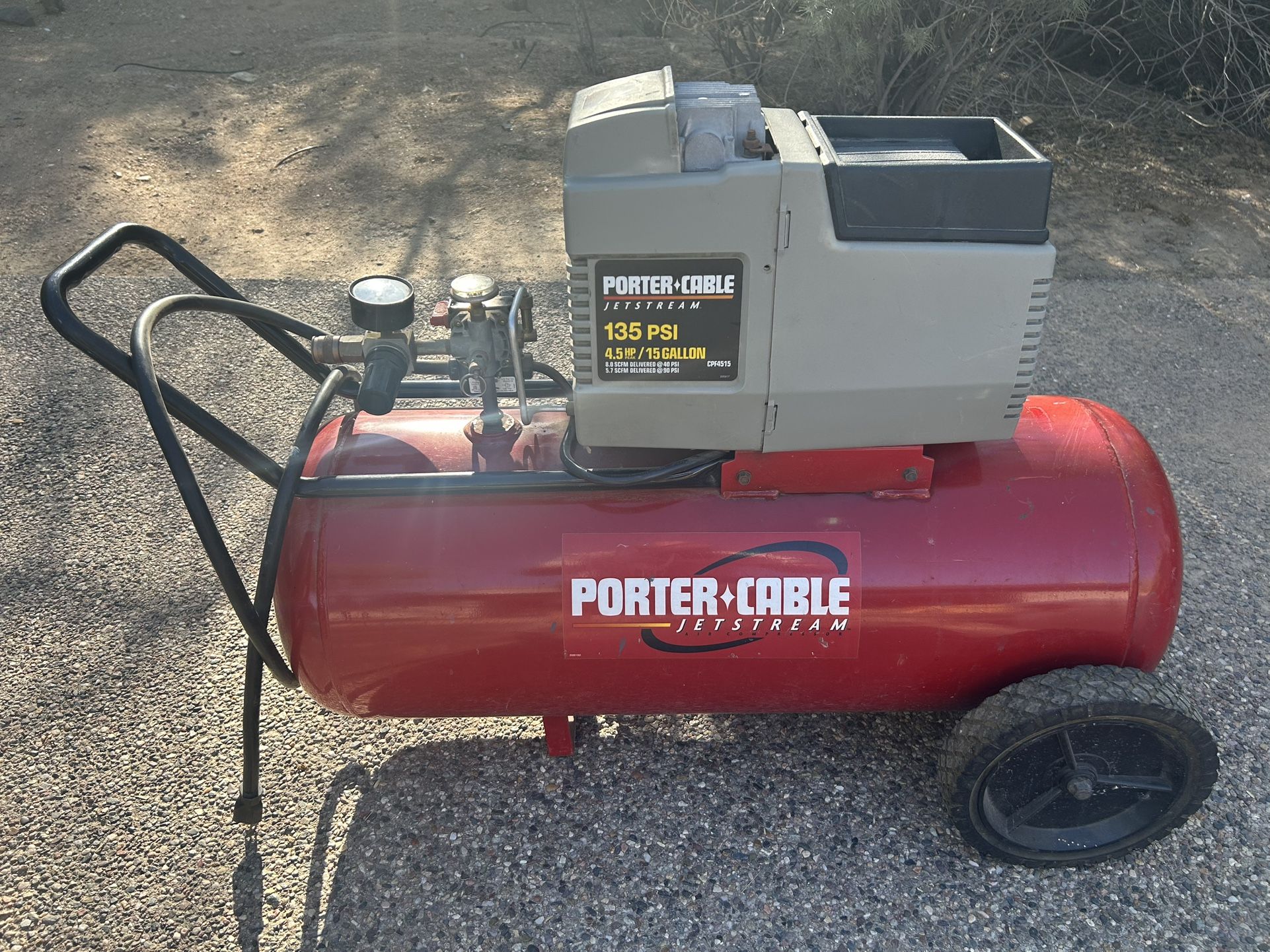 Porter Cable Compressor + 2 Hoses