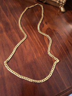 18k gold plated chain 30”