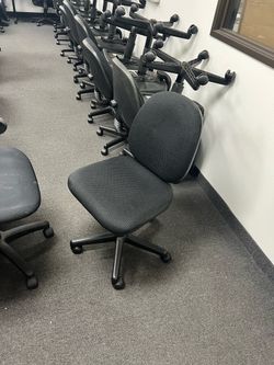 Black swivel chairs